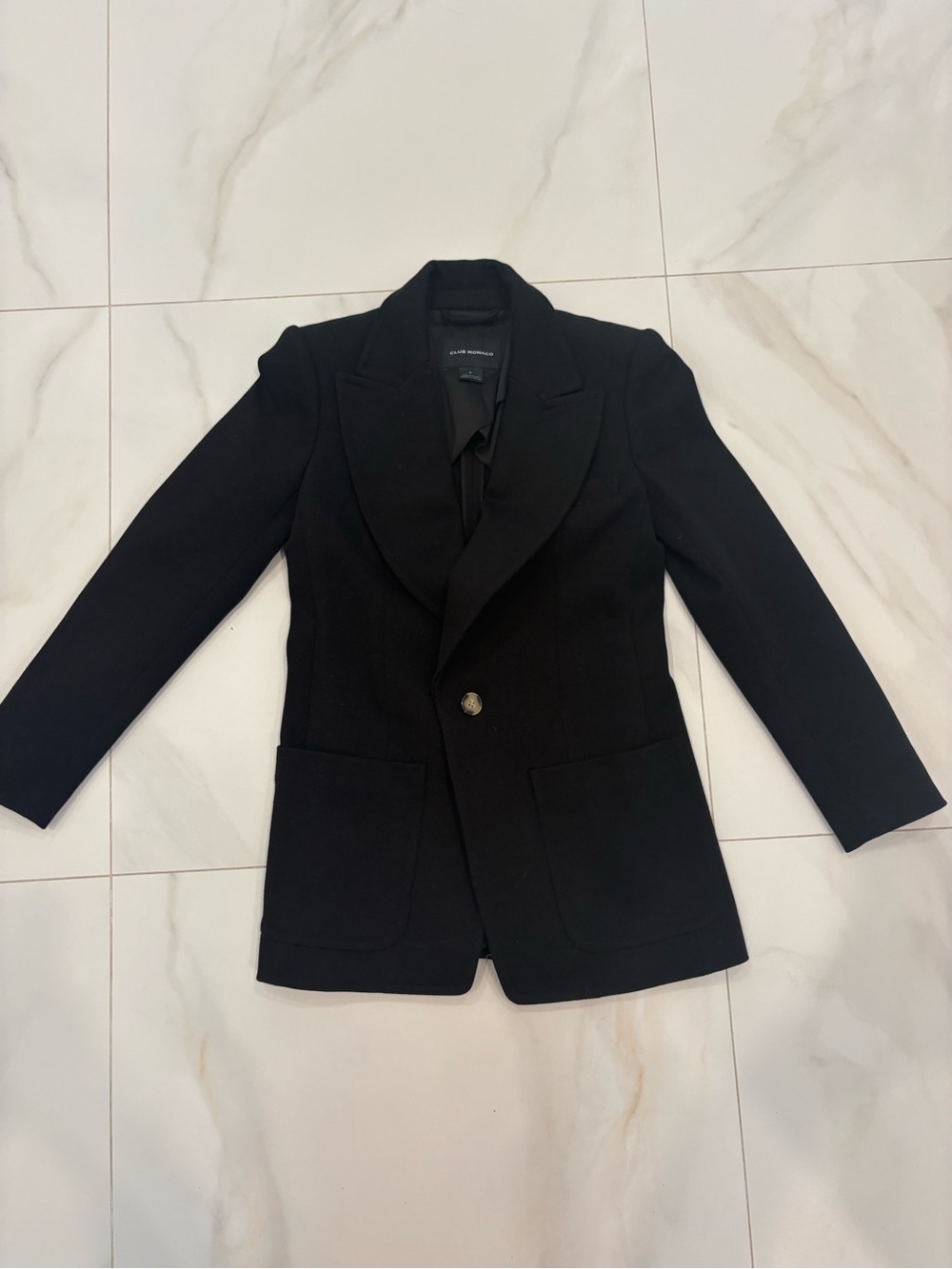 Club Monaco Black Single-Button Blazer with Patch Pockets- NWOT. Never worn!